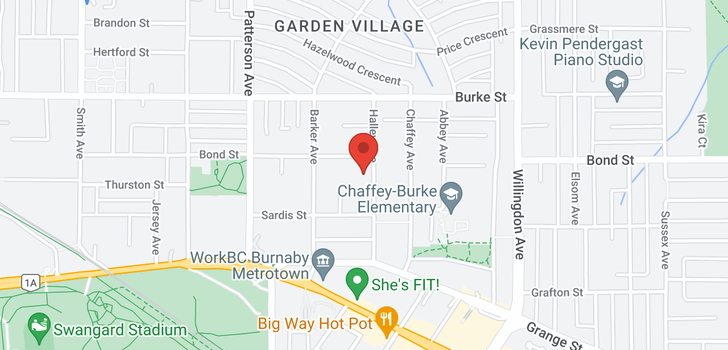 map of 5449 HALLEY AVENUE